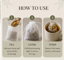 Load image into Gallery viewer, 100 Disposable Tea Bags